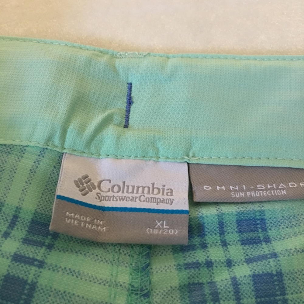 Columbia Plaid Shorts (Girls Sz XL 18-20) - Picture 3 of 8